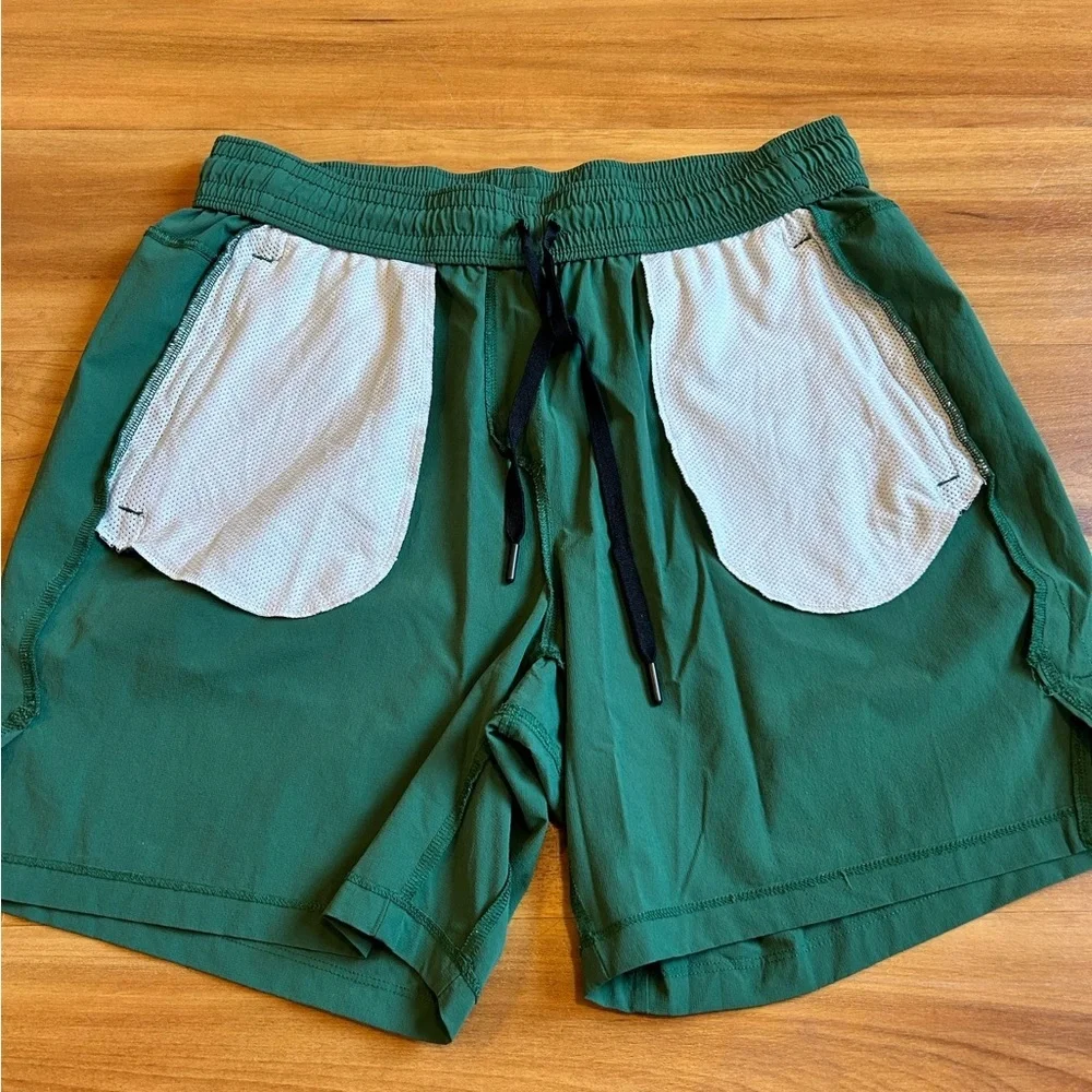 All in Motion Men's Green Athletic‎ Shorts